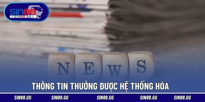 Thông tin thưởng được hệ thống hóa