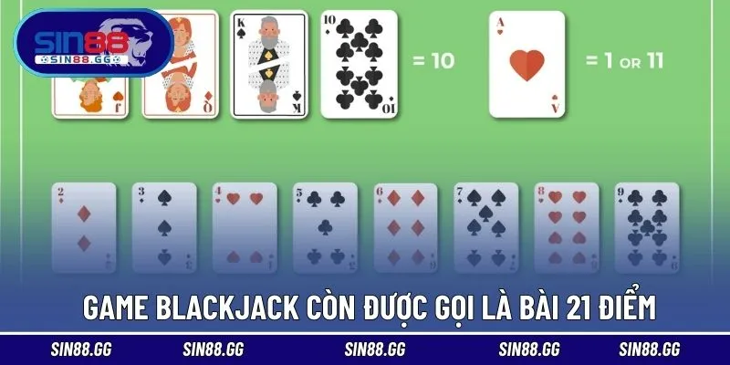 Game Blackjack còn được gọi là bài 21 điểm