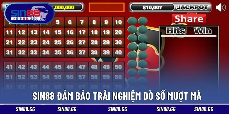 SIN88 đảm bảo trải nghiệm dò số mượt mà